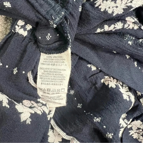 Free People Lolita Ruffle Long Sleeve Crop Top Blouse Size XS/S - Picture 7 of 7